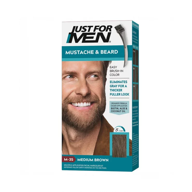 Żel koloryzujący do brody i wąsów Just for Men M-35 medium brąz