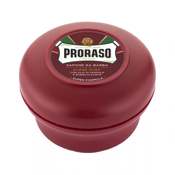 Mydło do golenia Proraso dla twardego zarostu seria czerwona 150 ml