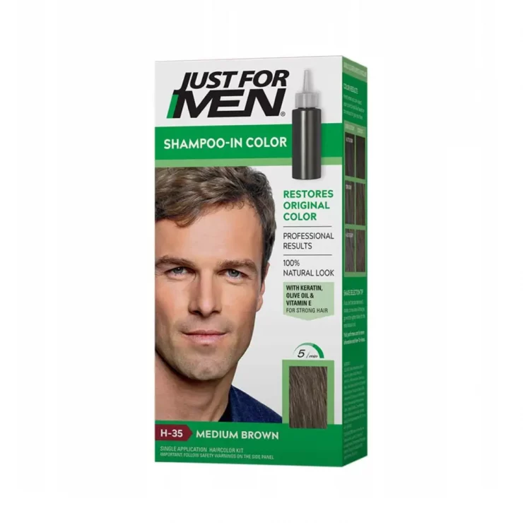 Odsiwiacz do włosów Just for Men H-35 medium brąz
