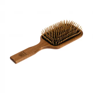 Szczotka do włosów drewniana RareCraft Paddle Brush ciemna